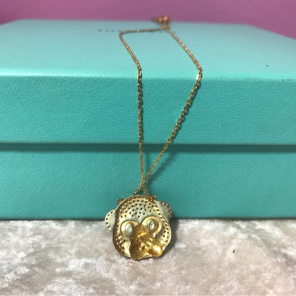 Gabi Rielle Pink Pave Rhinstones Sparkly Glam Cute Monkey Speak No Evil Necklace - Picture 7 of 9